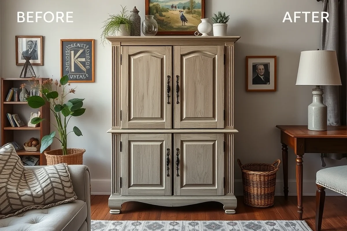 small cabinet refinishing before and after — Small Cabinet Refinishing Before And After